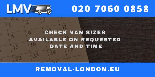 Check Van Sizes available on requested Date and Time