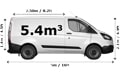 Medium Van - Side View Dimension Thumbnail